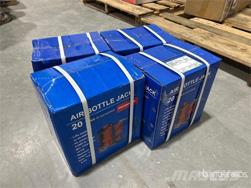 Quantity of (4) Powertek 20T lifter 20 Ton Air Bo Építőipar - Egyebek