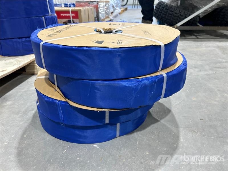 Quantity of (4) Powertek 2 in x 300 ft Water Hose Beton tartozékok