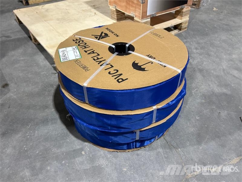  Quantity of (4)  Powertek 2"-300FT PVC Layflat Wat ملحقات خرسانة