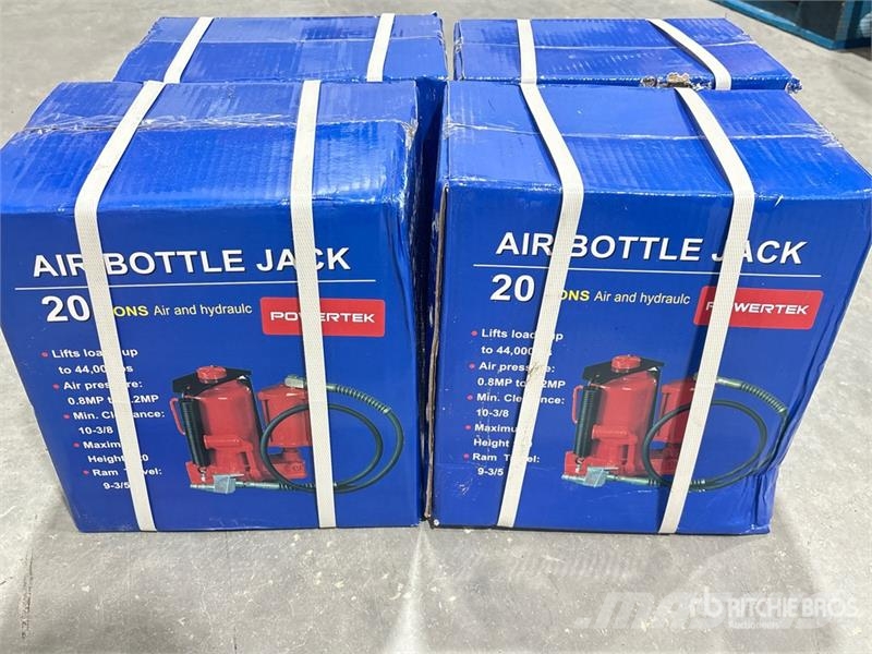  Quantity of (4)  Powertek 20T lifter 20 Ton Air Bo Sonstige Baumaschinen