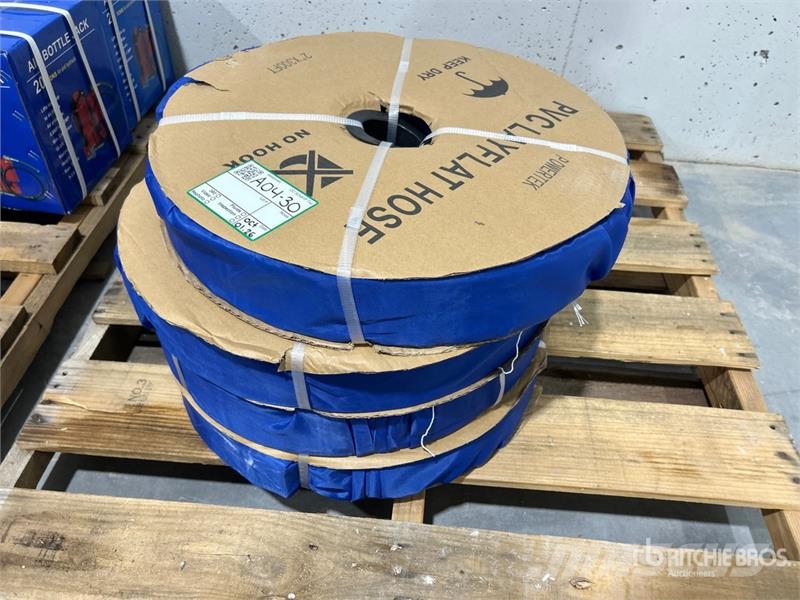  Quantity of (4)  Powertek 2 in x 300 ft PVC Layfla ملحقات خرسانة