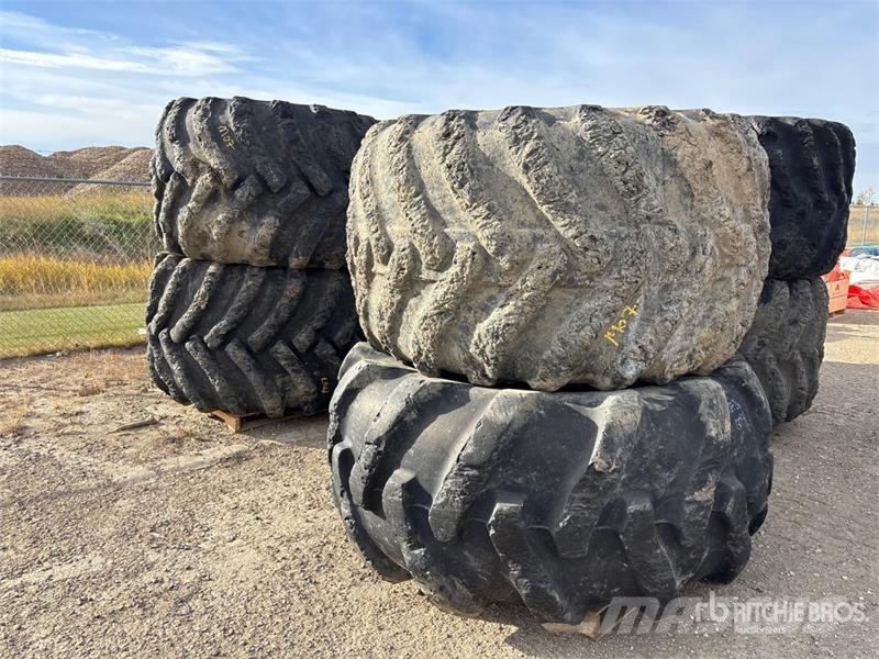  Quantity of (4) Skidder Tires الإطارات والعجلات والحافات