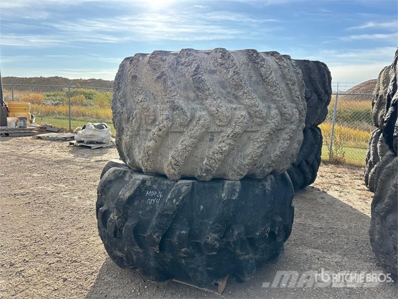  Quantity of (4) Skidder Tires الإطارات والعجلات والحافات