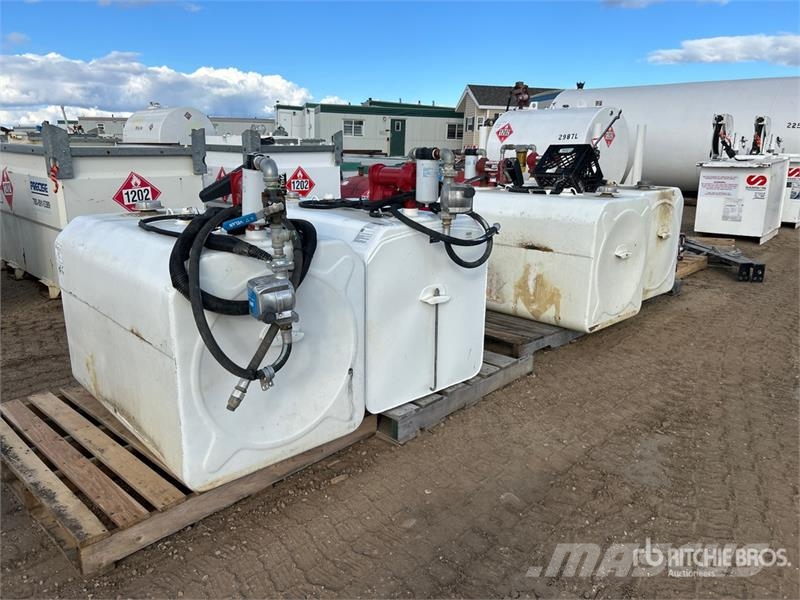 Quantity of (4) Steel Fuel Tanks for Fuel Truck Se Fuel and additive tanks