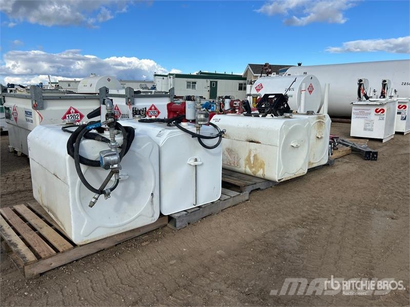 Quantity of (4) Steel Fuel Tanks for Fuel Truck Se Fuel and additive tanks
