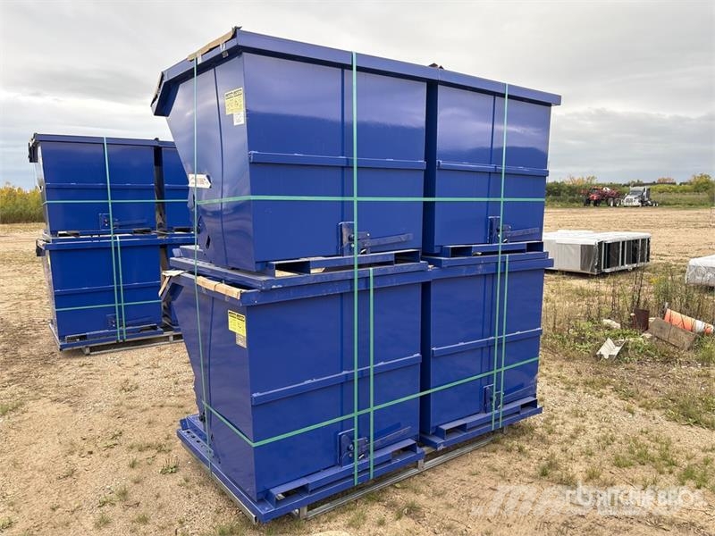  Quantity of (4)  Suihe N-1CY-4 3 ft 7 in 1 cyd Sel Bins and hoppers