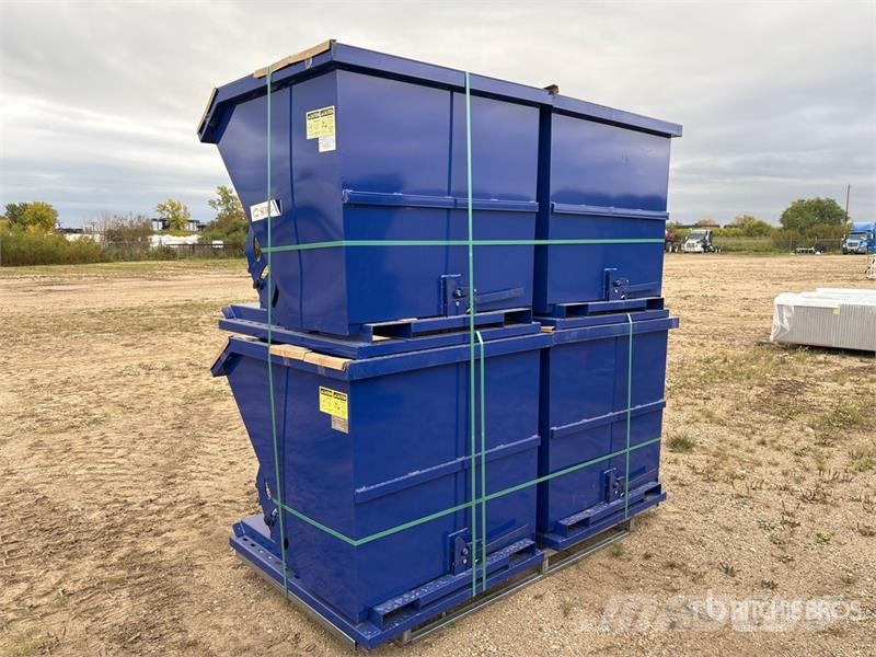 Quantity of (4) Suihe N-1CY-4 3 ft 7 in 1 cyd Sel 倉槽和斗箱