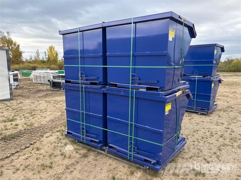  Quantity of (4)  Suihe N-1CY-4 3 ft 7 in 1 cyd Sel Bins and hoppers