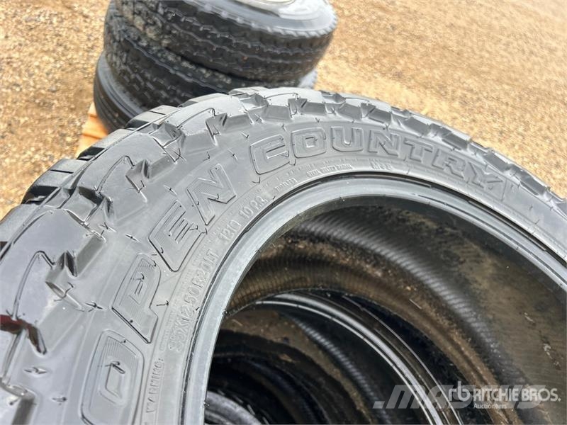Quantity of (4) Toyo M/T Open County 35X12.50R20 Tyres, wheels and rims