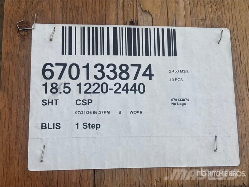 Quantity of (40) 3/4" 4x8 CSP/DFP No Stamp Plywood Drugi deli