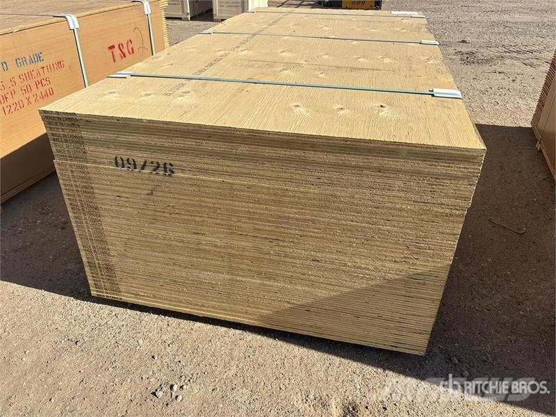  Quantity of (40) 3/4" 4x8 CSP/DFP No Stamp Plywood مكونات أخرى