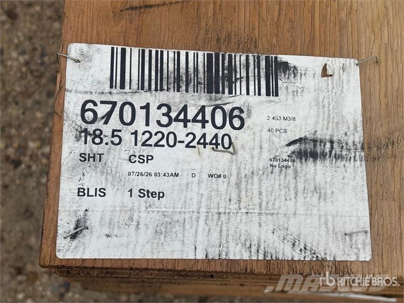 Quantity of (40) 3/4" 4x8 CSP/DFP No Stamp Plywood Drugi deli