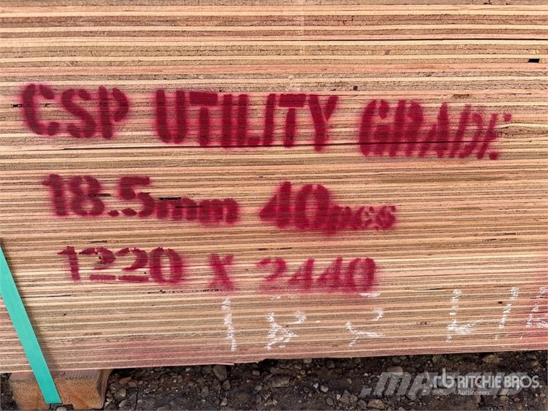 Quantity of (40) 4 ft x 8 ft (18.5 mm Thick) 4 ft مكونات أخرى