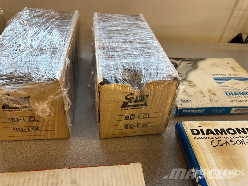  Quantity of #40, #50, #60, #80 Chain, Connectors,  مكونات أخرى