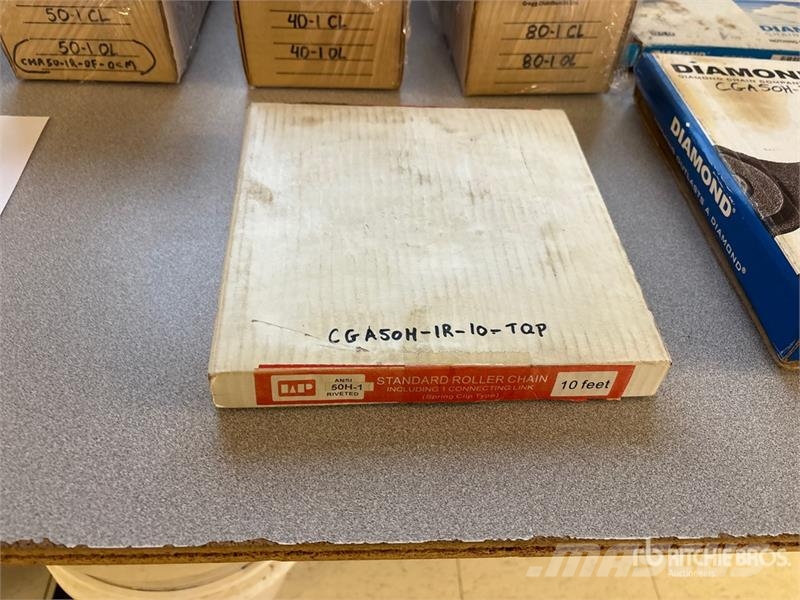  Quantity of #40, #50, #60, #80 Chain, Connectors,  مكونات أخرى