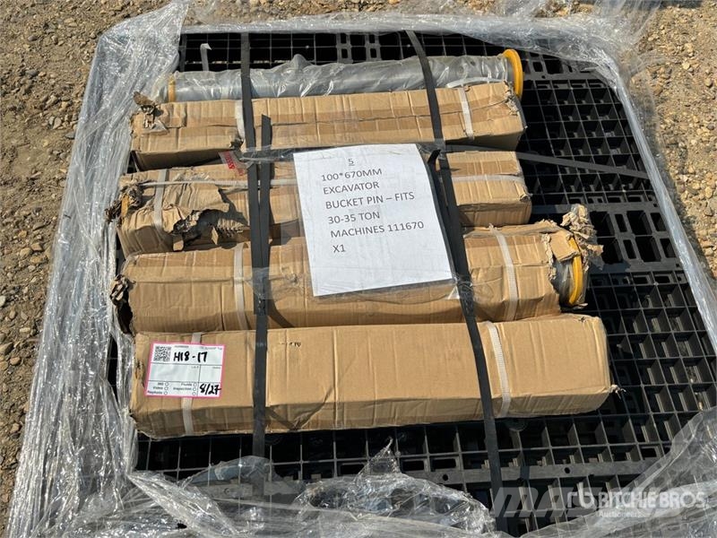 Quantity of (5) 100 x 670 mm Excavator Bucket Pin Drugi deli