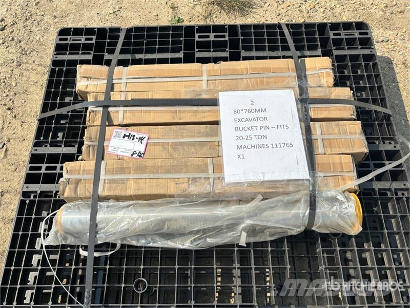 Quantity of (5) 80 x 760 mm Excavator Bucket Pin - Drugi deli