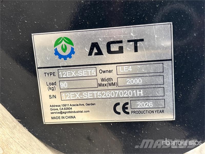Quantity of (5) AGT 12EX-SET5 Mini Excavator Atta Drugi deli