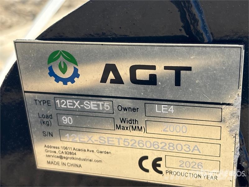 Quantity of (5) AGT 12EX-SET5 Mini Excavator Atta Компоненты строительной техники