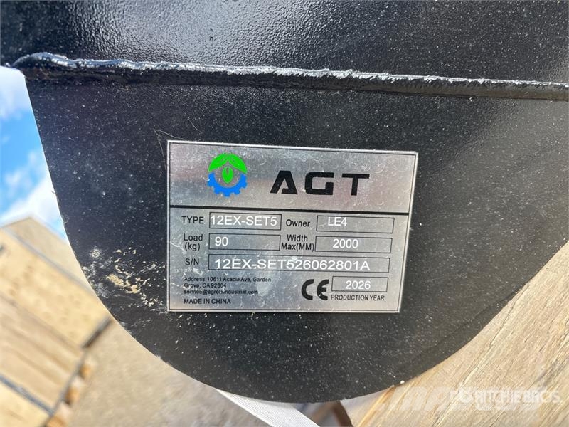 Quantity of (5) AGT 12EX-SET5 Mini Excavator Atta Drugi deli