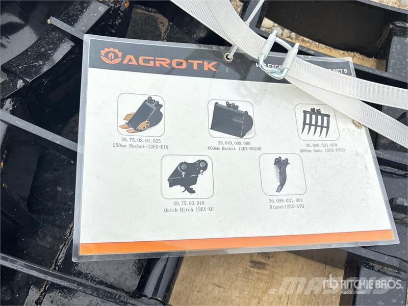 Quantity of (5) AGT 12EX-SET5 Mini Excavator Atta Drugi deli