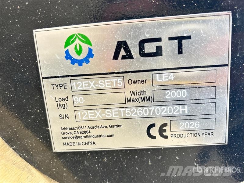 Quantity of (5) AGT 12EX-SET5 Mini Excavator Atta Drugi deli