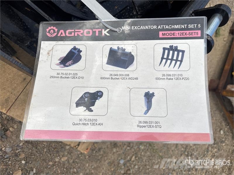 Quantity of (5) AGT 12EX-SET5 Mini Excavator Atta Drugi deli