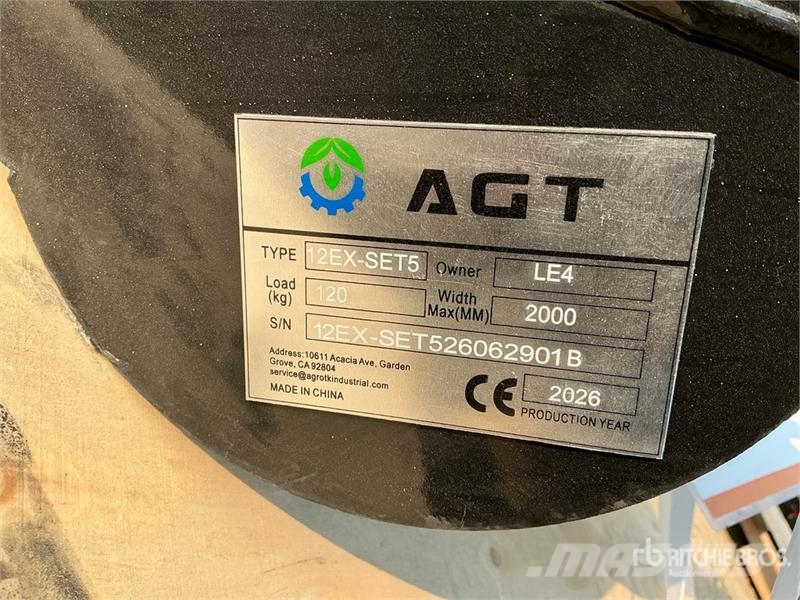  Quantity of (5)  AGT 12EX-SET5 Mini Excavator Atta Компоненты строительной техники