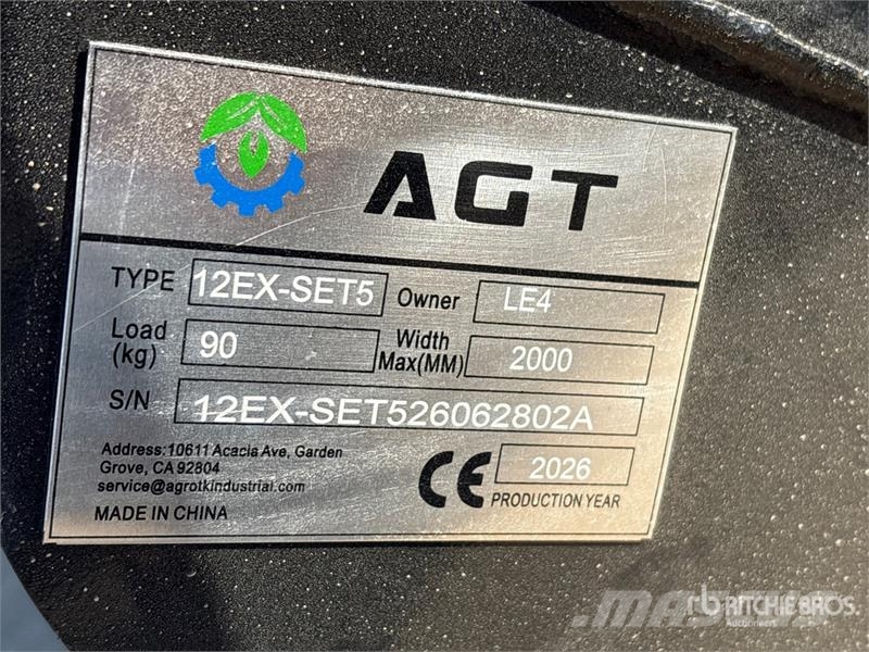 Quantity of (5) AGT 12EX-SET5 Mini Excavator Atta Drugi deli