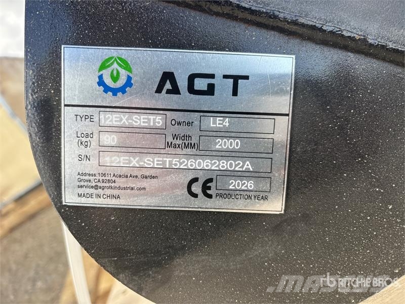 Quantity of (5) AGT 12EX-SET5 Mini Excavator Atta Drugi deli