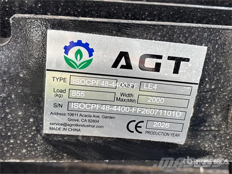 Quantity of (5) AGT ISOCPF48-4400-FF 48 in 4400 l Fourche