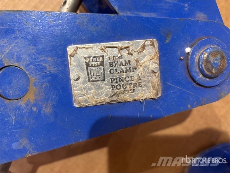 Quantity of (5) Beam Clamps Rigging Crane parts and equipment