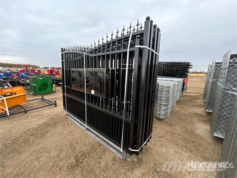 Quantity of (5) GLDG05 20 ft x 7 ft Wrought Iron Farm machinery