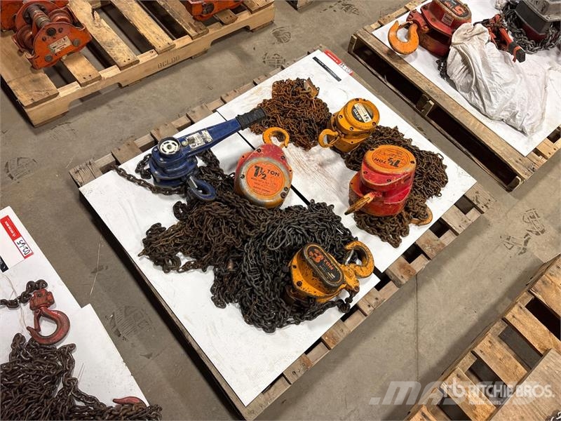 Quantity of (5) Miscellaneous Chain Hoists مكونات أخرى