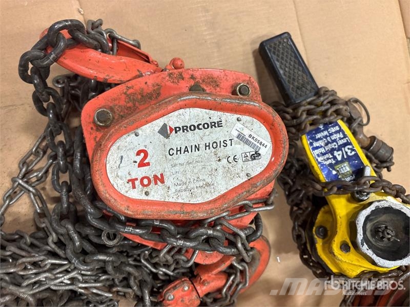 Quantity of (5) Miscellaneous Chain Hoists مكونات أخرى