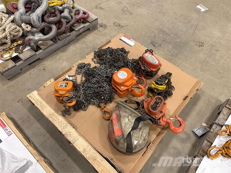 Quantity of (5) Miscellaneous Chain Hoists مكونات أخرى