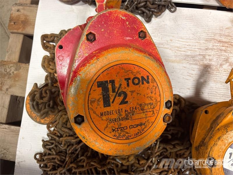 Quantity of (5) Miscellaneous Chain Hoists مكونات أخرى