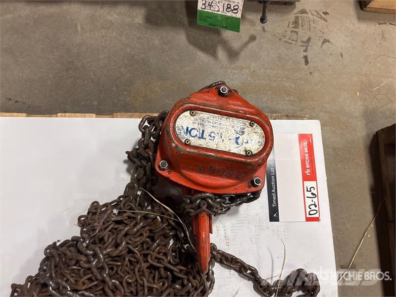 Quantity of (5) Miscellaneous Chain Hoists مكونات أخرى