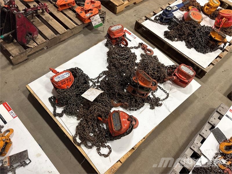 Quantity of (5) Miscellaneous Chain Hoists مكونات أخرى