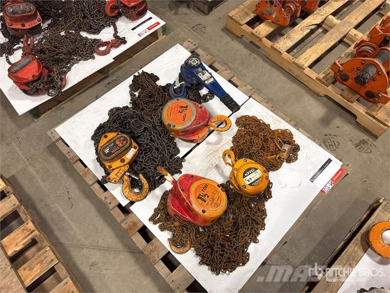 Quantity of (5) Miscellaneous Chain Hoists مكونات أخرى