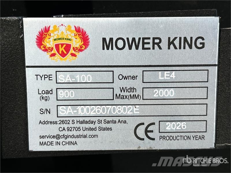 Quantity of (5) Mower King SA-100 48 in Skid Stee Tõstekahvlid