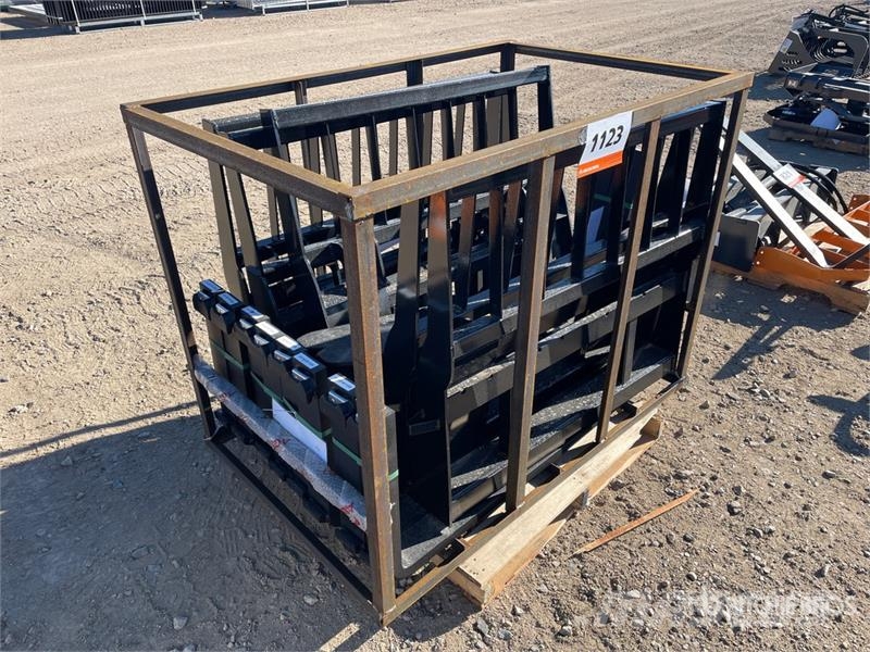 Quantity of (5) Mower King SA-100 48 in Skid Stee Fourche