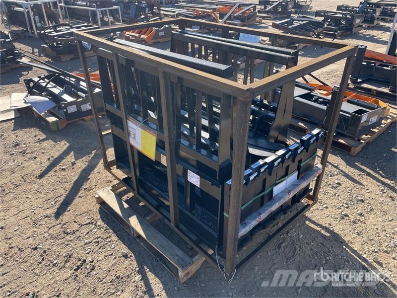 Quantity of (5) Mower King SA-100 48 in Skid Stee Fourche