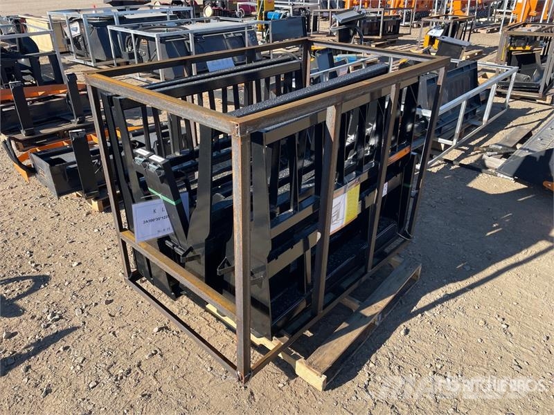 Quantity of (5) Mower King SA-100 48 in Skid Stee Fourche