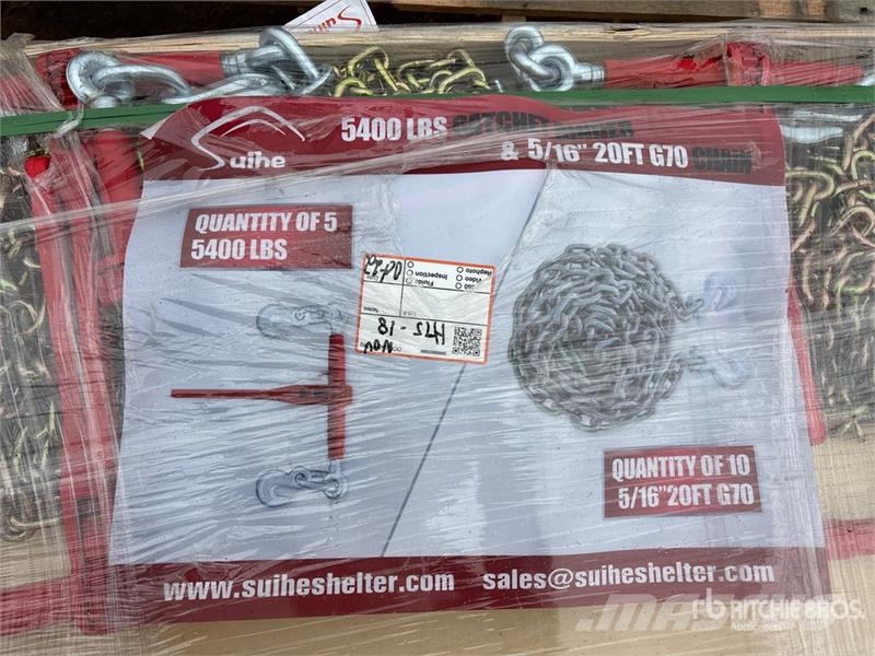  Quantity of (5)  Suihe BC-5400 5400 lb Ratchet Bin Otros componentes