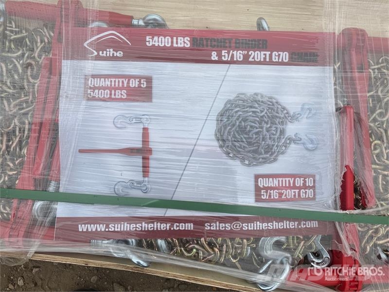 Quantity of (5) Suihe BC-5400 5400 lb Ratchet Bin Outros componentes