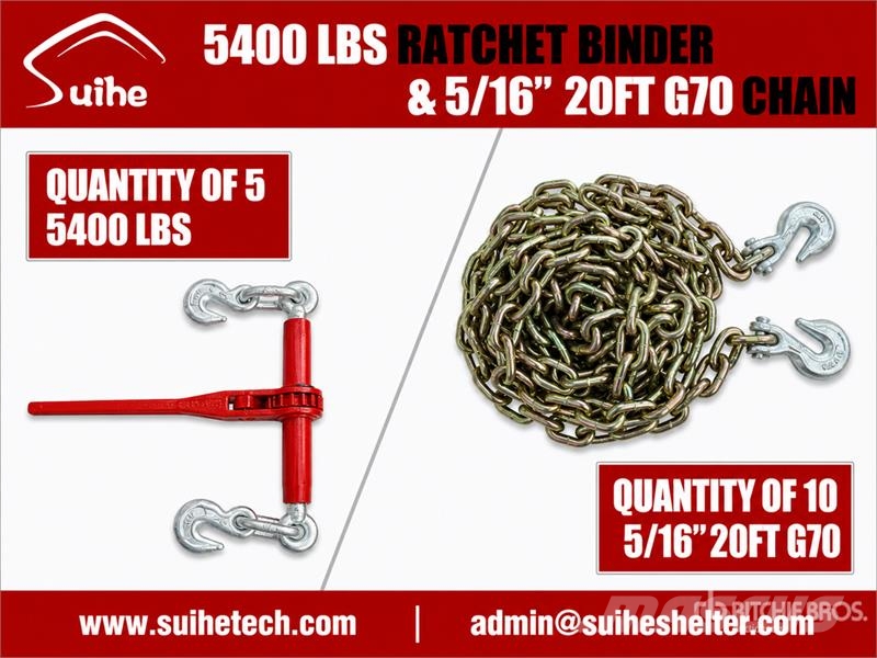  Quantity of (5)  Suihe BC-5400 5400 lb Ratchet Bin Drugi deli