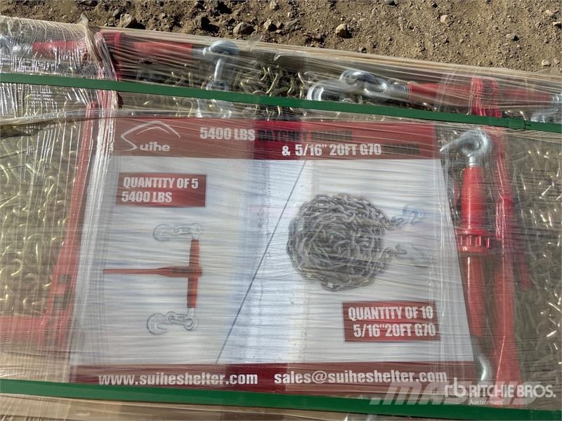 Quantity of (5) Suihe BC-5400 5400 lb Ratchet Bin Other components