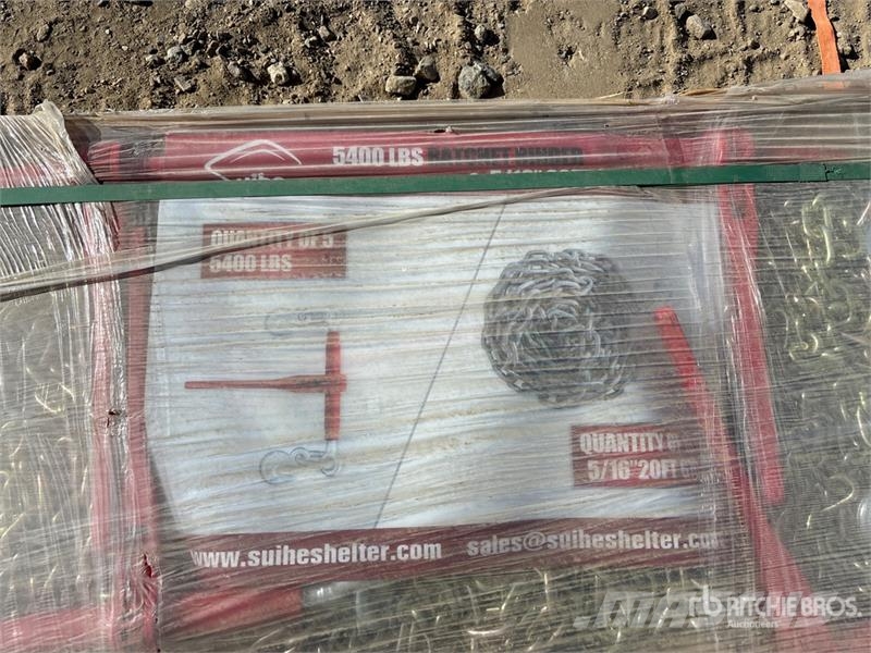 Quantity of (5) Suihe BC-5400 5400 lb Ratchet Bin Other components