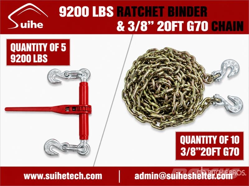 Quantity of (5) Suihe BC-9200 9200 lb Ratchet Bin Drugi deli